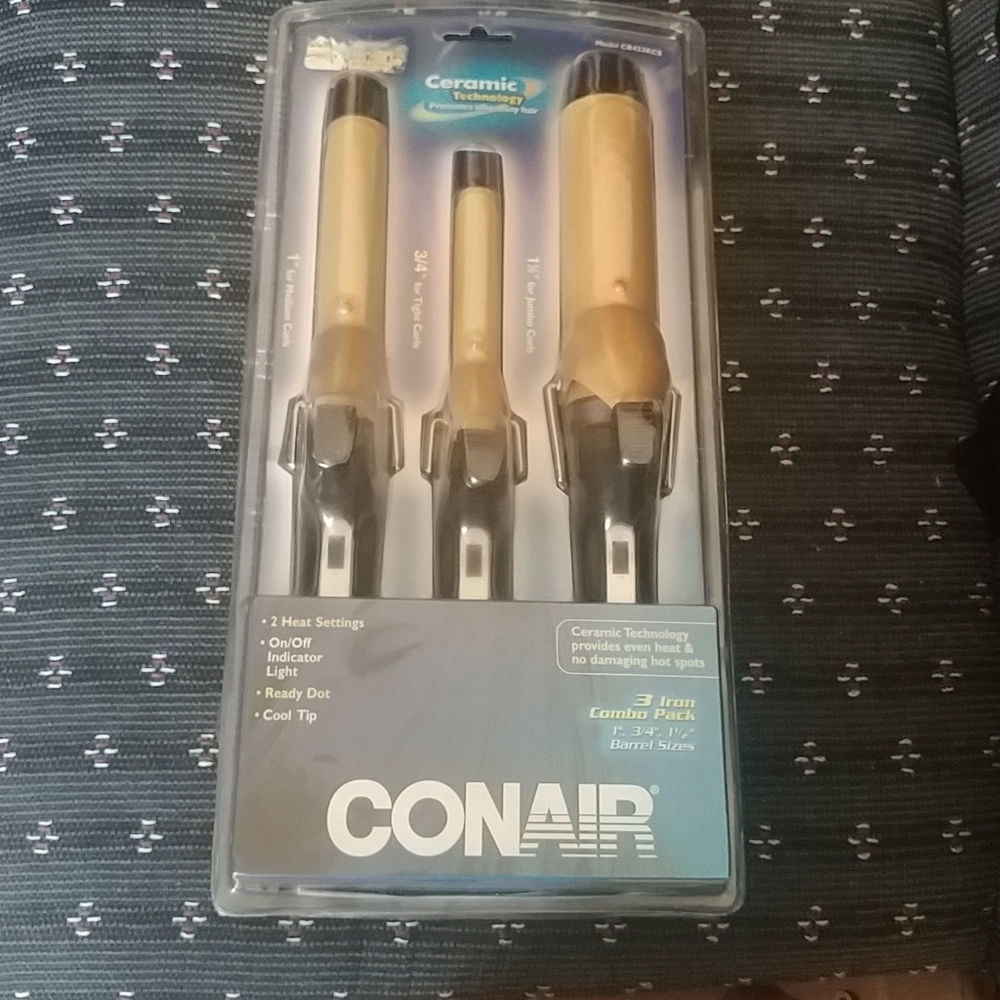 NWT Conair 3 Iron Combo Pack